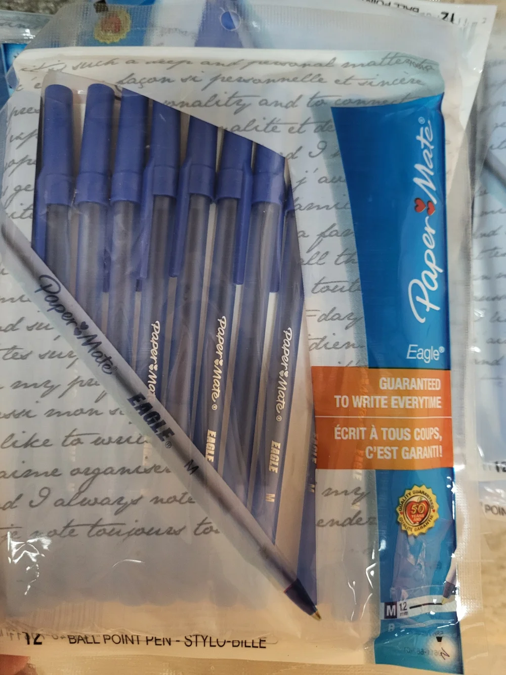 Lot of 32 Papermate Blue pens each pack is 12 count total of 384 pens new sealed